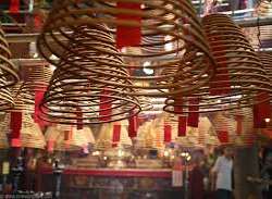 It is also called a smokey temple. The huge bell-shaped coils of incense attract the attention of every visitor. These coils are burning to attract th